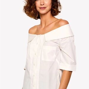 LOULOU DAMOUR BASTILLE- Blouse white off shoulder style S